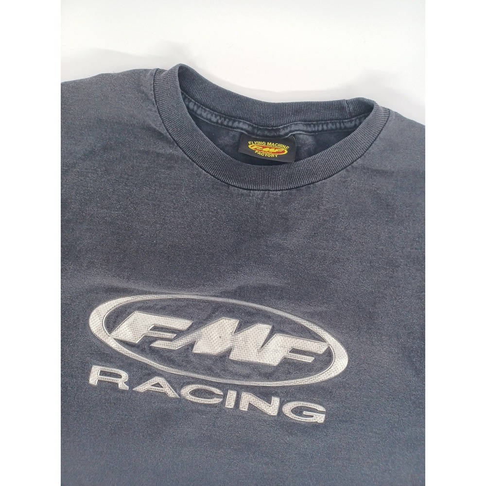 Vintage FMF Racing T-Shirt Men's XL 90s Short Sleeve Motocross MX Black USA